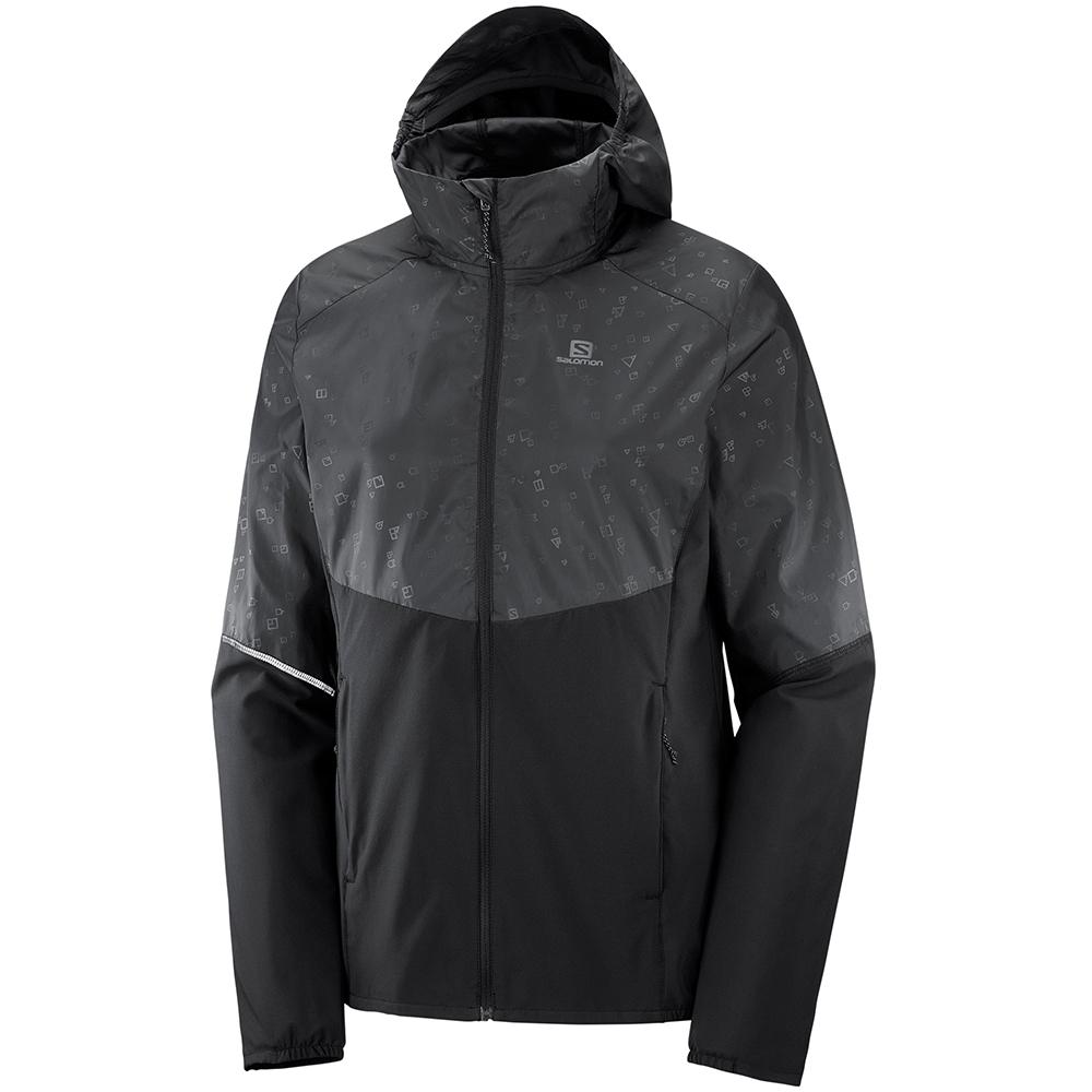 SALOMON AGILE FZ HOODIE W Philippines - Women's Jackets - Black | 738146-EPL